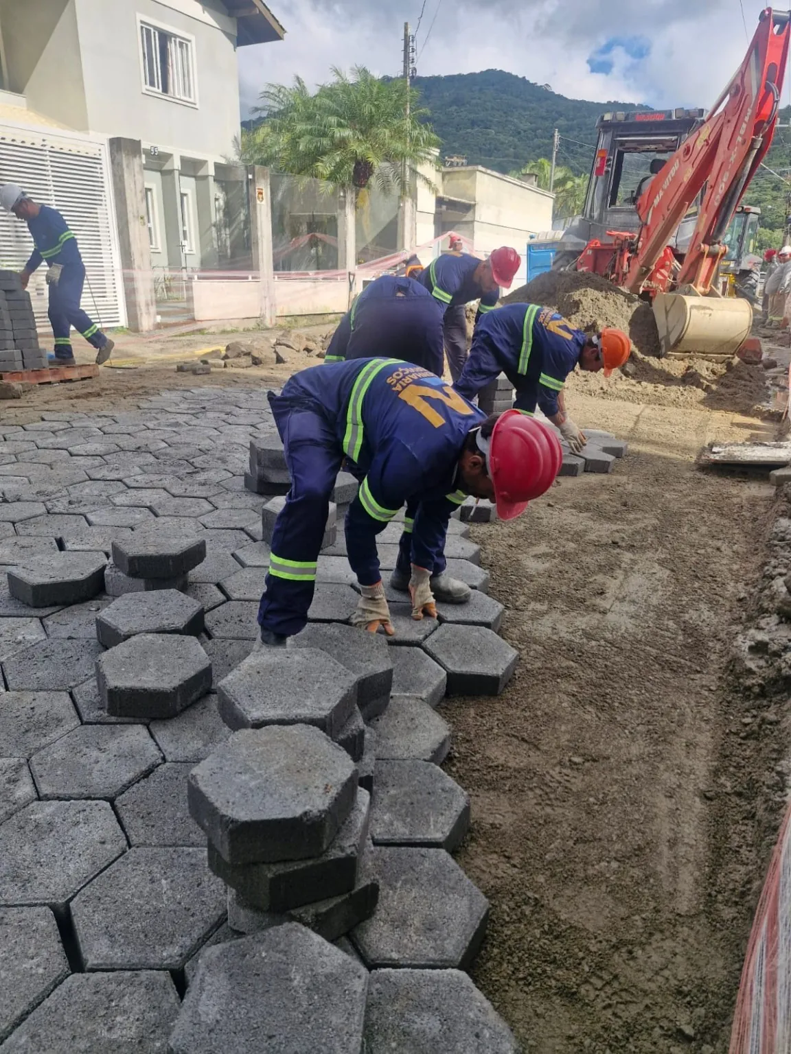 Pavimentação em paver